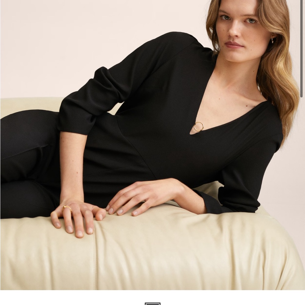 Jump suit from Mango size small black